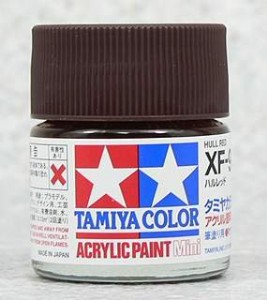 TAMIYA 壓克力系水性漆 10ml 船底紅色 XF-